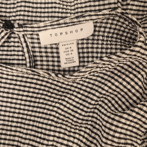 Topshop Gray Dress with Bell Sleeves - Picture 4 of 4